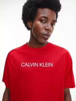 Calvin Klein T-shirt De Sport Avec Logo En Polyester Recyclé -Calvin Klein Soldes 00GMF1K109 600 alternate3