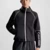 Calvin Klein Sweat-shirt à Capuche Zippé Avec Logo -Calvin Klein Soldes 00GMF3J408 BAE main