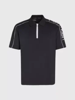 Calvin Klein Polo Zippé -Calvin Klein Soldes 00GMF3K140 BAE alternate5