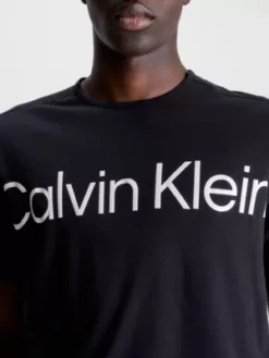 Calvin Klein T-shirt De Sport En Piqué -Calvin Klein Soldes 00GMS3K102 BAE alternate2