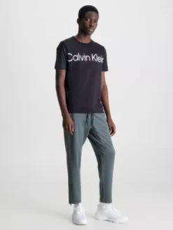 Calvin Klein T-shirt De Sport En Piqué -Calvin Klein Soldes 00GMS3K102 BAE alternate3