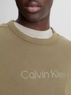 Calvin Klein Sweat Avec Logo En Tissu éponge De Coton -Calvin Klein Soldes 00GMS3W302 8HU alternate2