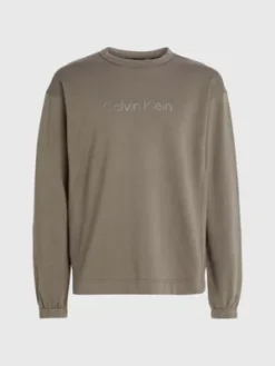 Calvin Klein Sweat Avec Logo En Tissu éponge De Coton -Calvin Klein Soldes 00GMS3W302 8HU alternate4