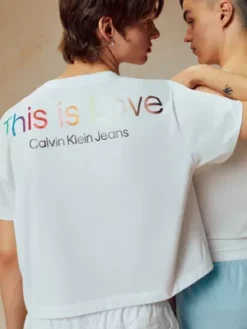 Calvin Klein T-shirt Court Avec Logo - Pride -Calvin Klein Soldes J30J321489 YAF alternate3