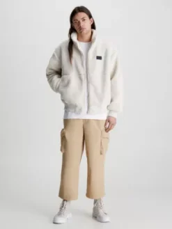 Calvin Klein Pantalon Cargo Court Et Ample En Tissu Recyclé -Calvin Klein Soldes J30J322638 PF2 alternate4