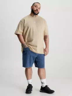 Calvin Klein Short Grande Taille En Denim -Calvin Klein Soldes J30J322783 1BJ alternate3