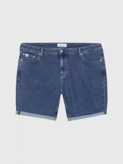 Calvin Klein Short Grande Taille En Denim -Calvin Klein Soldes J30J322783 1BJ alternate4
