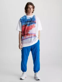 Calvin Klein T-shirt Imprimé Oversize -Calvin Klein Soldes J30J322874 YAF alternate3