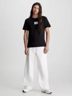 Calvin Klein T-shirt Avec Insigne -Calvin Klein Soldes J30J322879 BEH alternate4