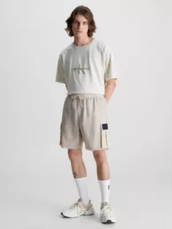 Calvin Klein Short Cargo Relaxed En Maille Et Nylon -Calvin Klein Soldes J30J322911 ACI alternate3