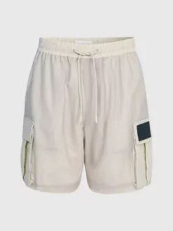Calvin Klein Short Cargo Relaxed En Maille Et Nylon -Calvin Klein Soldes J30J322911 ACI alternate4