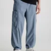 Calvin Klein Pantalon Cargo à Jambes Larges En Tissu Recyclé
