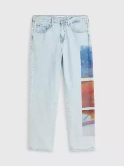 Calvin Klein Jean Straight 90's Imprimé -Calvin Klein Soldes J30J323070 1AA alternate5