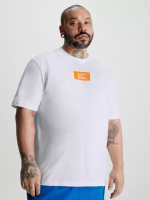 Calvin Klein T-shirt Grande Taille Avec Insigne 3 Calvin Klein T-shirt Grande Taille Avec Insigne