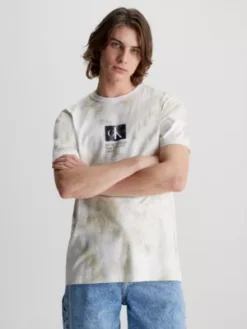 Calvin Klein T-shirt Tie Dye Avec Monogramme