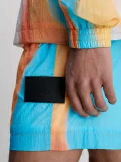 Calvin Klein Short Multicolore En Nylon Recyclé -Calvin Klein Soldes J30J323403 0K9 alternate2