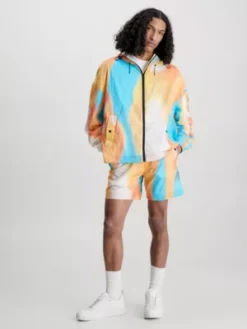 Calvin Klein Short Multicolore En Nylon Recyclé -Calvin Klein Soldes J30J323403 0K9 alternate3