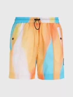 Calvin Klein Short Multicolore En Nylon Recyclé -Calvin Klein Soldes J30J323403 0K9 alternate4