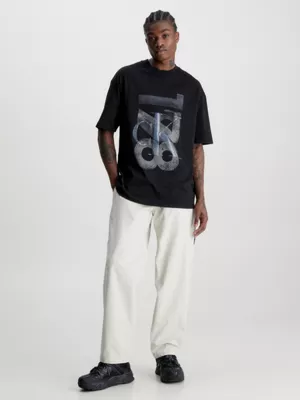 Calvin Klein Pantalon Droit En Nylon Technique 6 Calvin Klein Pantalon Droit En Nylon Technique – Image 4