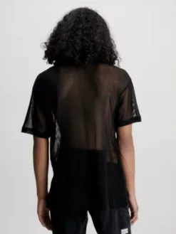 Calvin Klein T-shirt Relaxed En Maille -Calvin Klein Soldes J30J323557 BEH alternate2