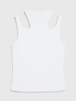 Calvin Klein Débardeur Slim Ajouré -Calvin Klein Soldes J30J323568 YAF alternate6