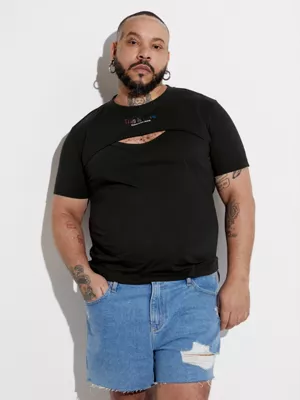 Calvin Klein T-shirt Slim Ajouré - Pride 4 Calvin Klein T-shirt Slim Ajouré - Pride – Image 2