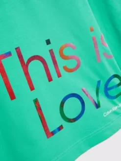 Calvin Klein T-shirt Court Oversize - Pride -Calvin Klein Soldes J30J323605 LAY alternate8