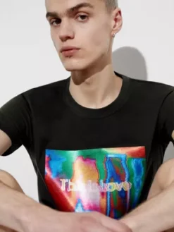 Calvin Klein T-shirt Slim - Pride -Calvin Klein Soldes J30J323606 BEH alternate3