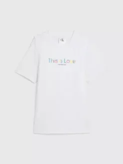 Calvin Klein T-shirt Relaxed Avec Superpositions - Pride 17 Calvin Klein T-shirt Relaxed Avec Superpositions - Pride -Calvin Klein Soldes J30J323717 YAF alternate6