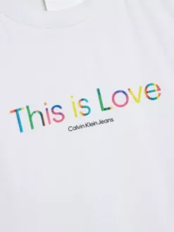 Calvin Klein T-shirt Relaxed Avec Superpositions - Pride 19 Calvin Klein T-shirt Relaxed Avec Superpositions - Pride -Calvin Klein Soldes J30J323717 YAF alternate8