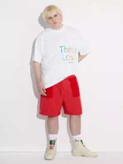 Calvin Klein T-shirt Oversize Avec Logo - Pride 15 Calvin Klein T-shirt Oversize Avec Logo - Pride -Calvin Klein Soldes J30J323719 YAF alternate4