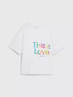 Calvin Klein T-shirt Oversize Avec Logo - Pride 17 Calvin Klein T-shirt Oversize Avec Logo - Pride -Calvin Klein Soldes J30J323719 YAF alternate6