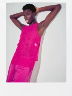 Calvin Klein Débardeur En Maille Avec Superpositions - Pride -Calvin Klein Soldes J30J323720 VCS alternate5