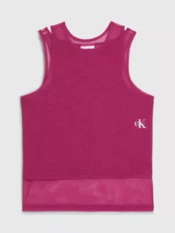 Calvin Klein Débardeur En Maille Avec Superpositions - Pride -Calvin Klein Soldes J30J323720 VCS alternate6