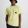 Calvin Klein T-shirt Relaxed à Poche -Calvin Klein Soldes J30J323807 KCQ main