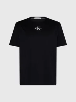 Calvin Klein T-shirt Grande Taille Avec Monogramme -Calvin Klein Soldes J30J323830 BEH alternate4