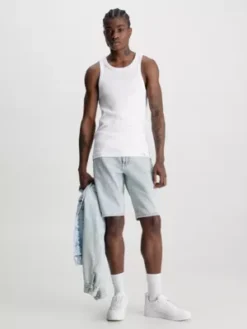 Calvin Klein Débardeur Slim Côtelé -Calvin Klein Soldes J30J323914 YAF alternate3