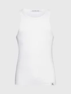 Calvin Klein Débardeur Slim Côtelé -Calvin Klein Soldes J30J323914 YAF alternate4