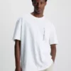 Calvin Klein T-shirt Oversize En Coton Recyclé -Calvin Klein Soldes J30J323995 YAF main