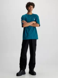 Calvin Klein T-shirt En Coton Avec Logo Dans Le Dos -Calvin Klein Soldes J30J324012 CA4 alternate3