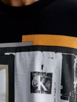 Calvin Klein T-shirt Oversize Avec Appliqué à Logo -Calvin Klein Soldes J30J324028 BEH alternate2