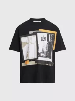 Calvin Klein T-shirt Oversize Avec Appliqué à Logo -Calvin Klein Soldes J30J324028 BEH alternate4