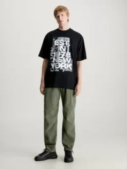 Calvin Klein T-shirt Avec Logo Relaxed En Coton 12 Calvin Klein T-shirt Avec Logo Relaxed En Coton -Calvin Klein Soldes J30J324307 BEH alternate4