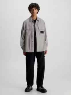 Calvin Klein Pantalon Utilitaire Droit En Toile -Calvin Klein Soldes J30J324375 BEH alternate4