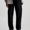 Calvin Klein Pantalon Utilitaire Droit En Toile -Calvin Klein Soldes J30J324375 BEH main