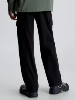 Calvin Klein Pantalon Cargo En Sergé De Coton -Calvin Klein Soldes J30J324537 BEH alternate2