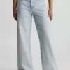 Calvin Klein Jean Ample à Logo 90's -Calvin Klein Soldes J30J324741 1AA main