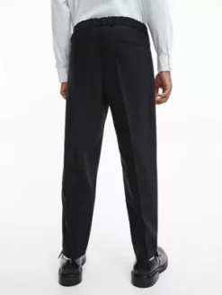 Calvin Klein Pantalon De Soirée En Laine Vierge -Calvin Klein Soldes K10K109935 BEH alternate2