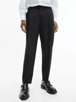 Calvin Klein Pantalon De Soirée En Laine Vierge