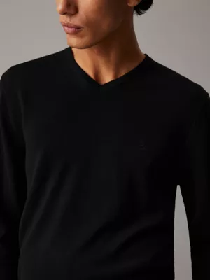 Calvin Klein Pull à Col V En Laine Mérinos 5 Calvin Klein Pull à Col V En Laine Mérinos – Image 3